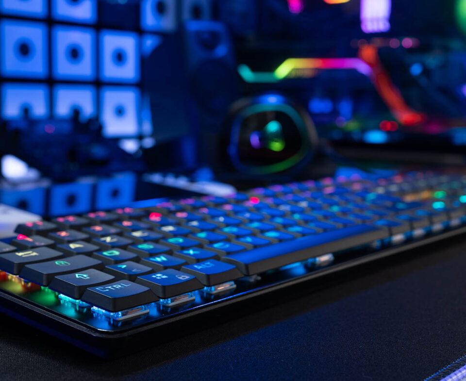 Clavier Glab KEYZ MERCURY BLANC TLK RGB 