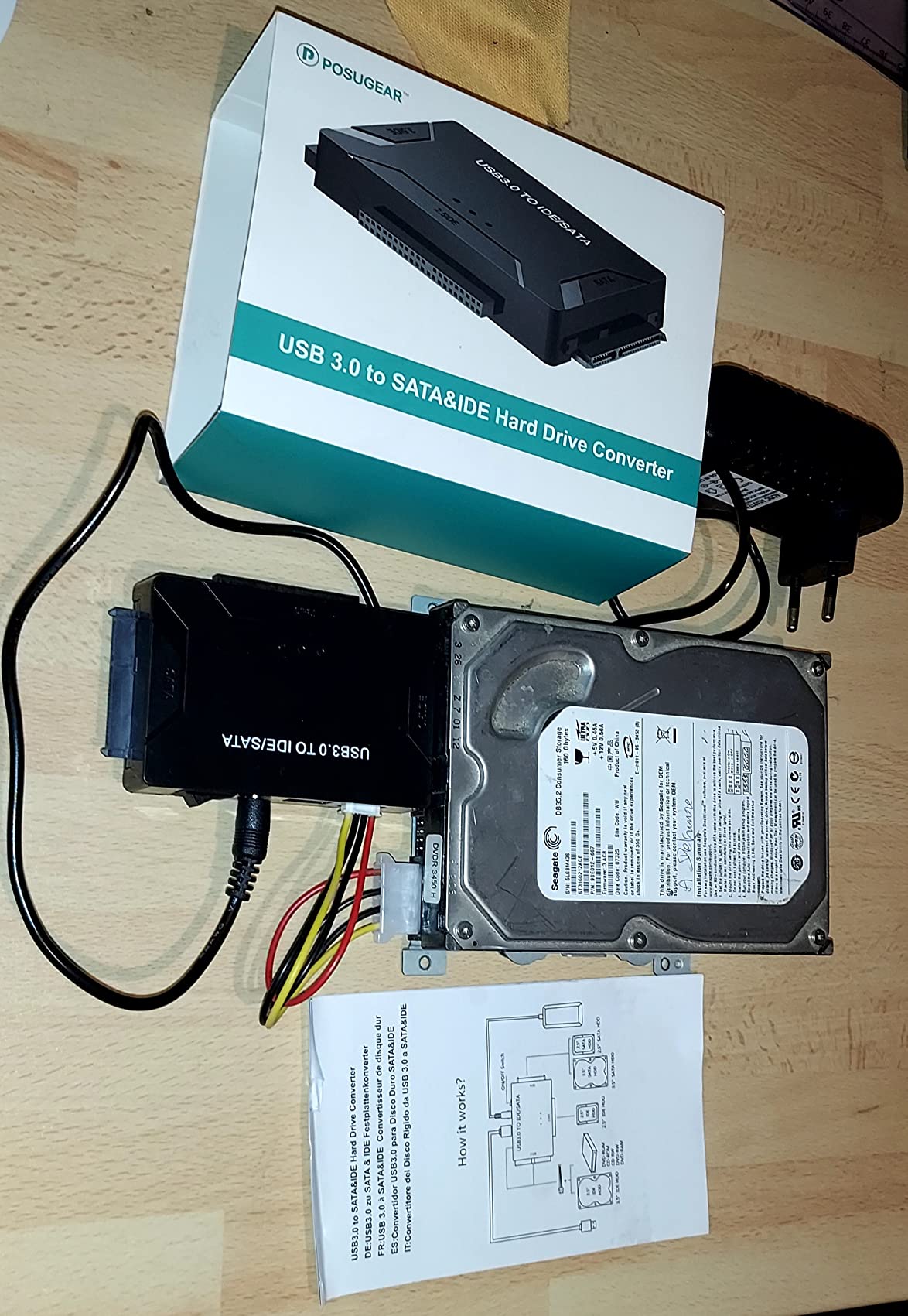 Achetez Câble Adaptateur de Disque Dur Portable USB 3.0 à SATA Pour 2,5 /  3,5 hdd de Chine