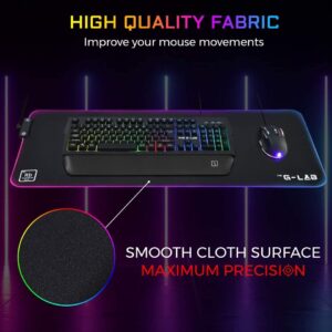 TAPIS DE SOURIS XXL G-LAB PAD RGB RUBIDIUM