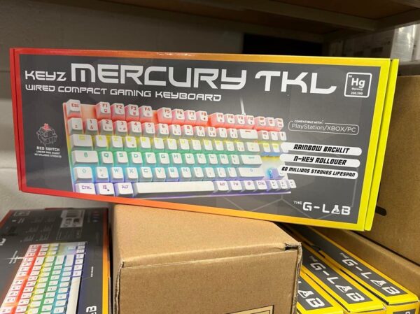 The G-Lab Keyz Mercury TKL - Blanc - Outemu Red - Clavier PC The G-Lab sur