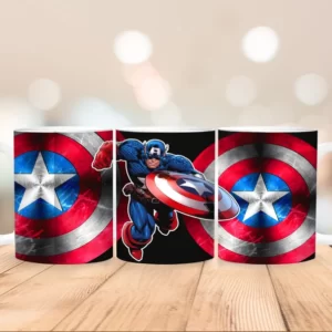 Maquette sublimation Captain america