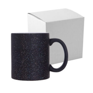 Mug magique noir mat paillettés