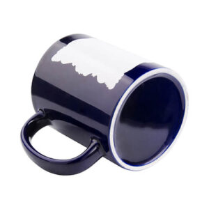 Mug sublimable Bleu marine  avec patch