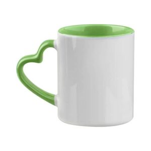 Mug Funny anse en cœur - Verde chiaro