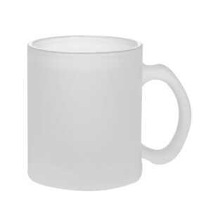 Mug en verre dépoli par subilmation