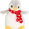 Peluche sublimable Pingouin Gris/Blanc