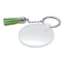 Porte clé en acrylique avec pompom vert