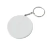 Porte clé Rond en plastique Blanc