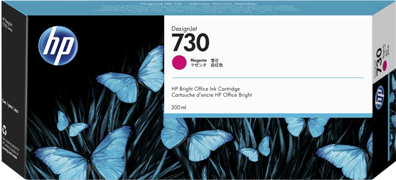 HP 730 Magenta Cartouche d'encre (P2V69A)