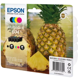 Lot de 4 cartouches d'encre 604 couleurs