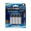 Blister de 4 piles Type AA LR06 VOLKANO