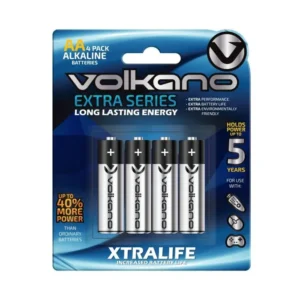 Blister de 4 piles Type AA LR06 VOLKANO