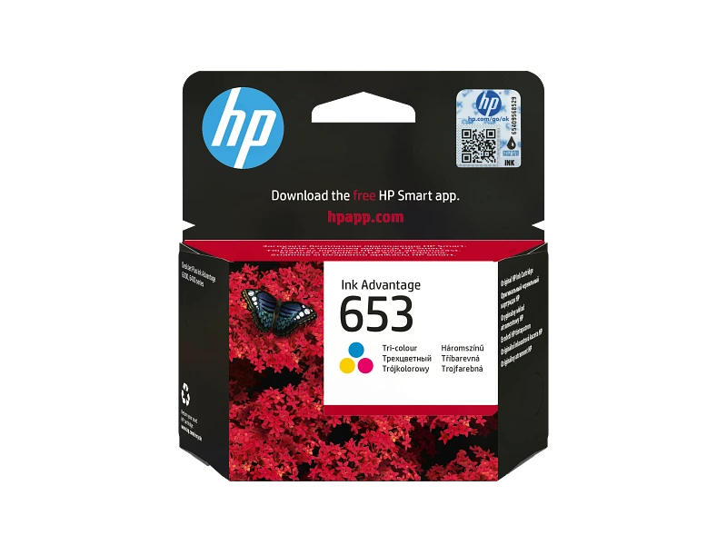 HP 653 Tri Color Original Encre Advantage Cartridge 3YM74 80009 3YM74AE M1752302