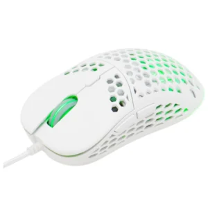 Souris gamer filaire alvéolée KULT OXYGEN Blanc