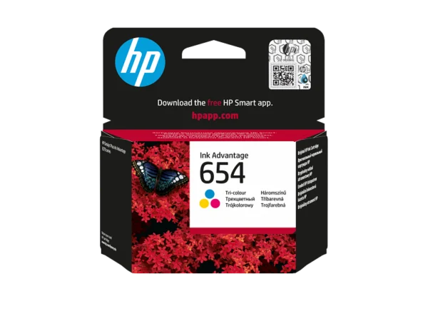 HP 654 Tri Color Original Ink Advantage Cartridge