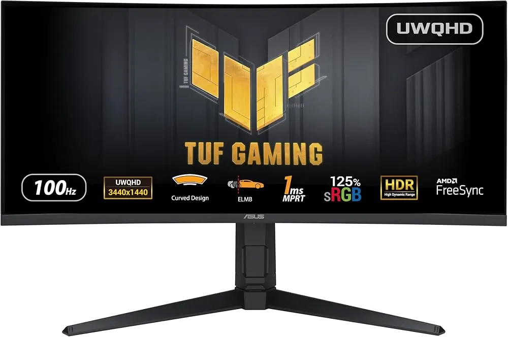 Acheter Moniteur Gaming ASUS TUF Incurvé 34″ UWQHD 100Hz à La Réunion 974