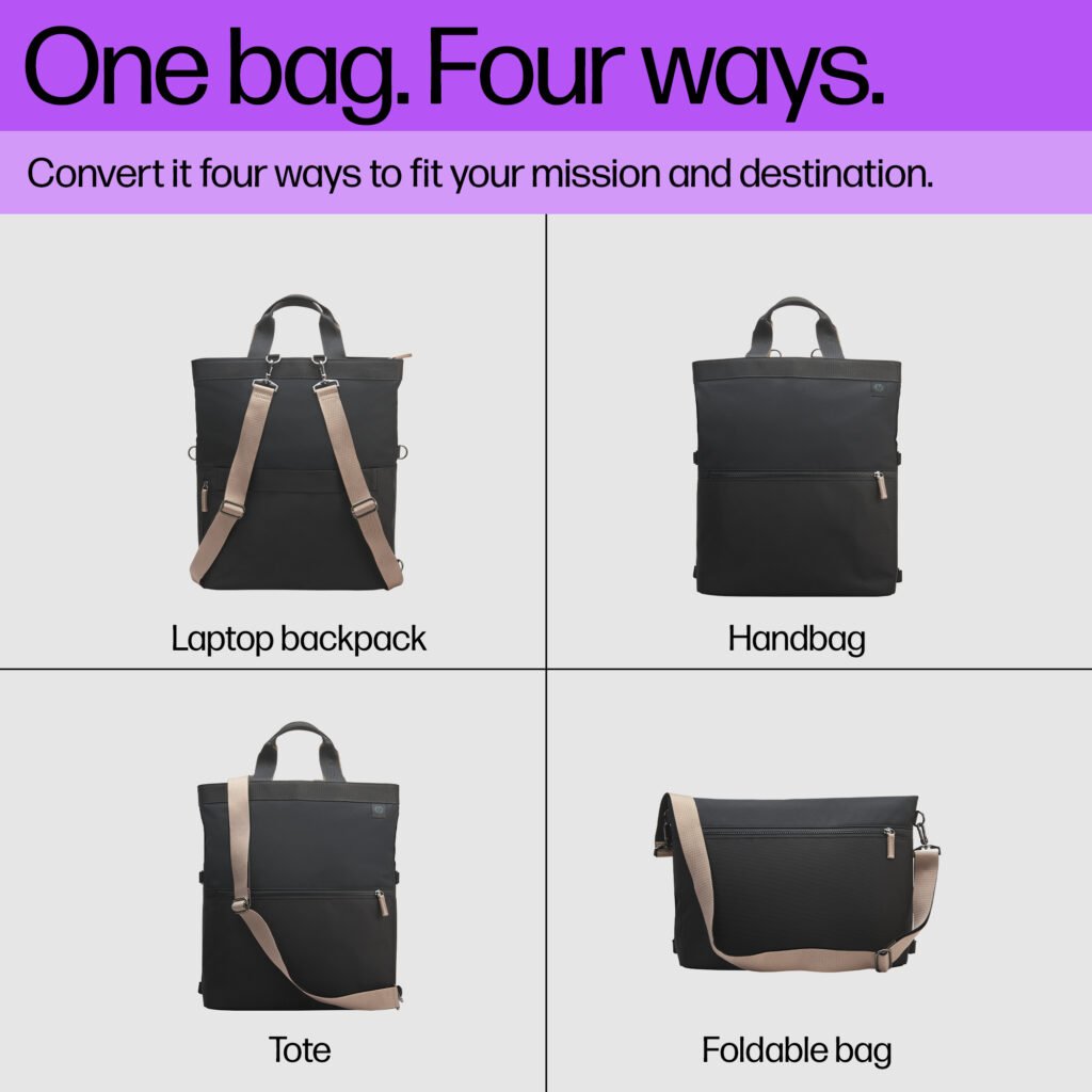 24C1 HP 14 Inch Convertible Laptop Backpack Tote