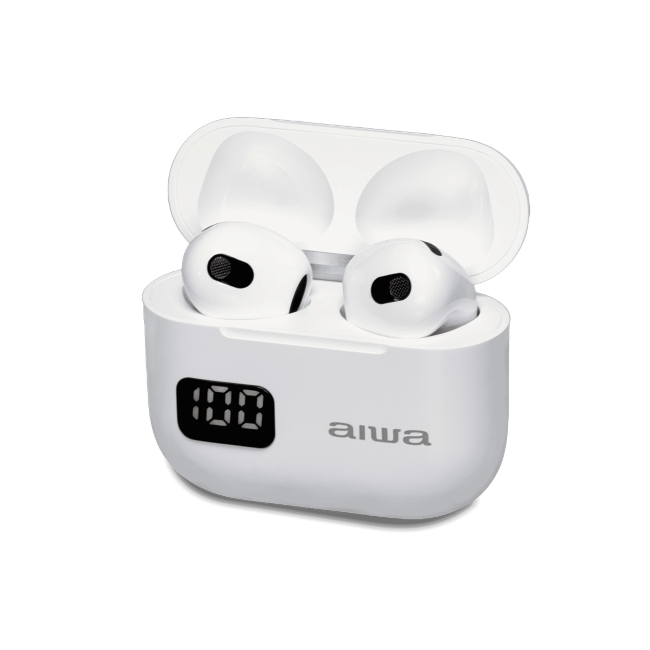 Acheter AIWA ETWS-150BK OREILLETTES s/fil Blanc avec Boîtier charge à La Réunion 974