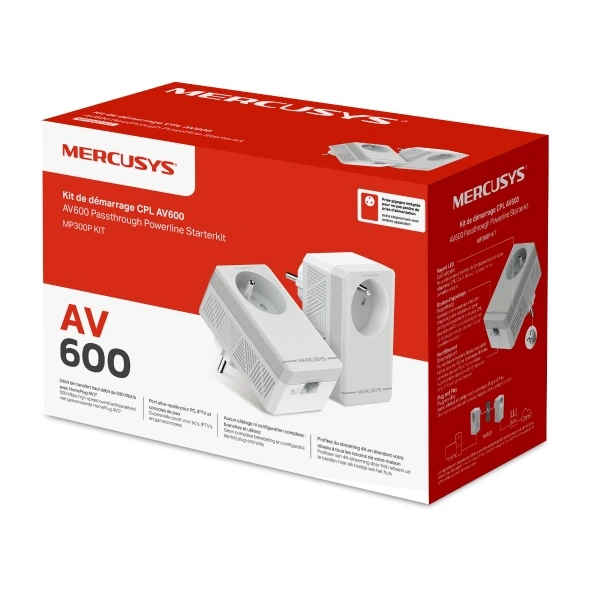 Acheter Kit CPL AV600 avec prise gigogne à La Réunion 974