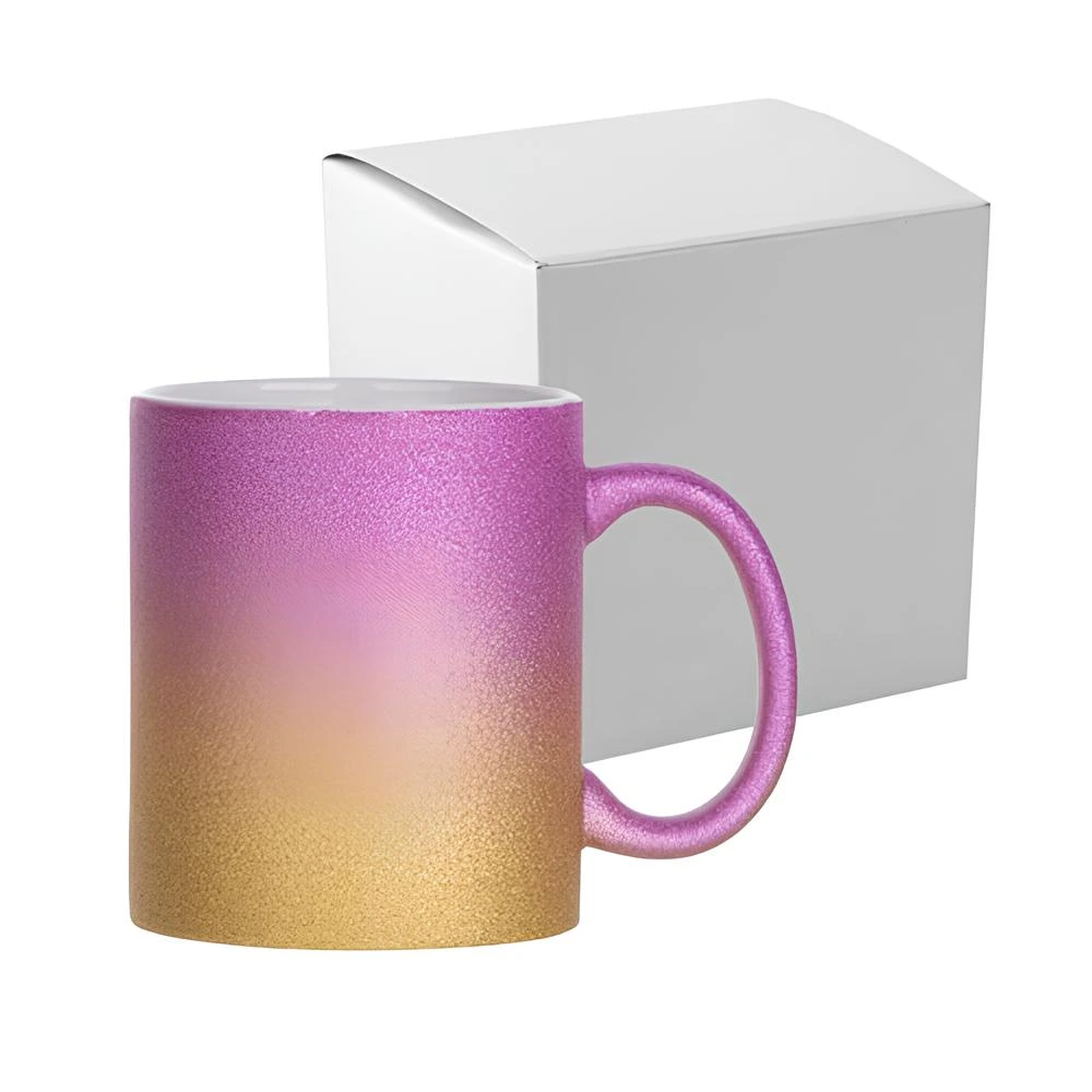 Acheter Mug 330 ml avec paillettes pour sublimation à La Réunion 974