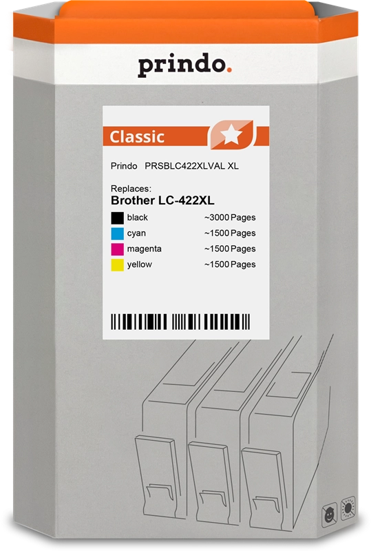 Acheter Brother LC-422XL Prindo Classic XL Multipack Compatible à La Réunion 974