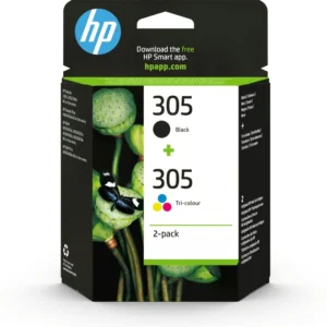 Acheter HP 305 pack de 2 cartouches d’encre 3 couleurs – noire à La Réunion 974