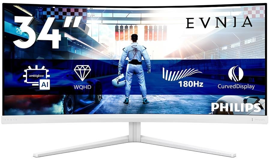Acheter Moniteur Gaming Philips 34″ incurvé rapide VA Evnia à La Réunion 974