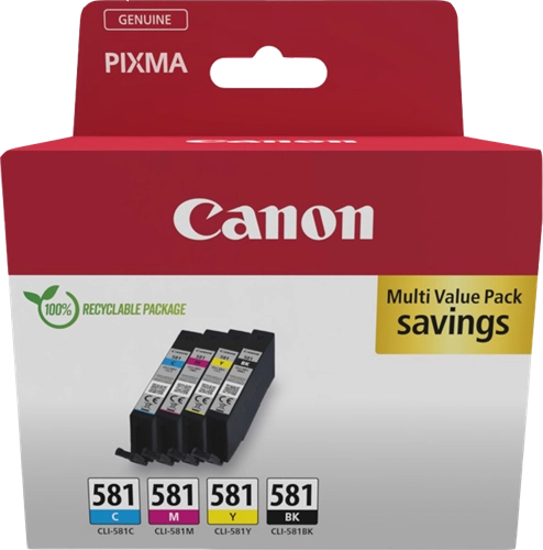 Acheter Canon CLI-581 Multipack Noir(e) / Cyan / Magenta / Jaune à La Réunion 974