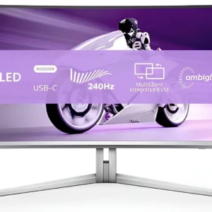 Acheter Ecran Gaming incurvé Philips Evnia 8000 QD-OLED 49″ – 240 Hz à La Réunion 974